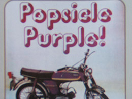 1974 YAMAHA FS1 E POPSICLE PURPLE 394   COLOUR MAGAZINE ADVERT